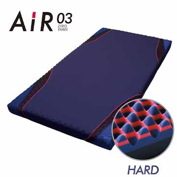 エアー03] マットレス／HARD （シングル）9x97x195cm ダークブルー