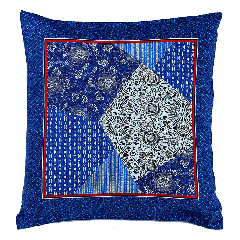 座布団カバー 55×59cm ブルー 綿100％｜布団カバー・シーツ｜nishikawa