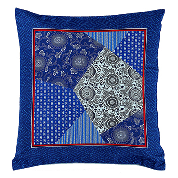 座布団カバー 55×59cm ブルー 綿100％｜布団カバー・シーツ｜nishikawa