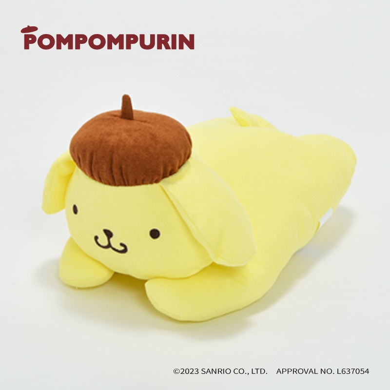 ポムポムプリン だきまくら 約42×22cm ポムポムプリン 側生地：パイル