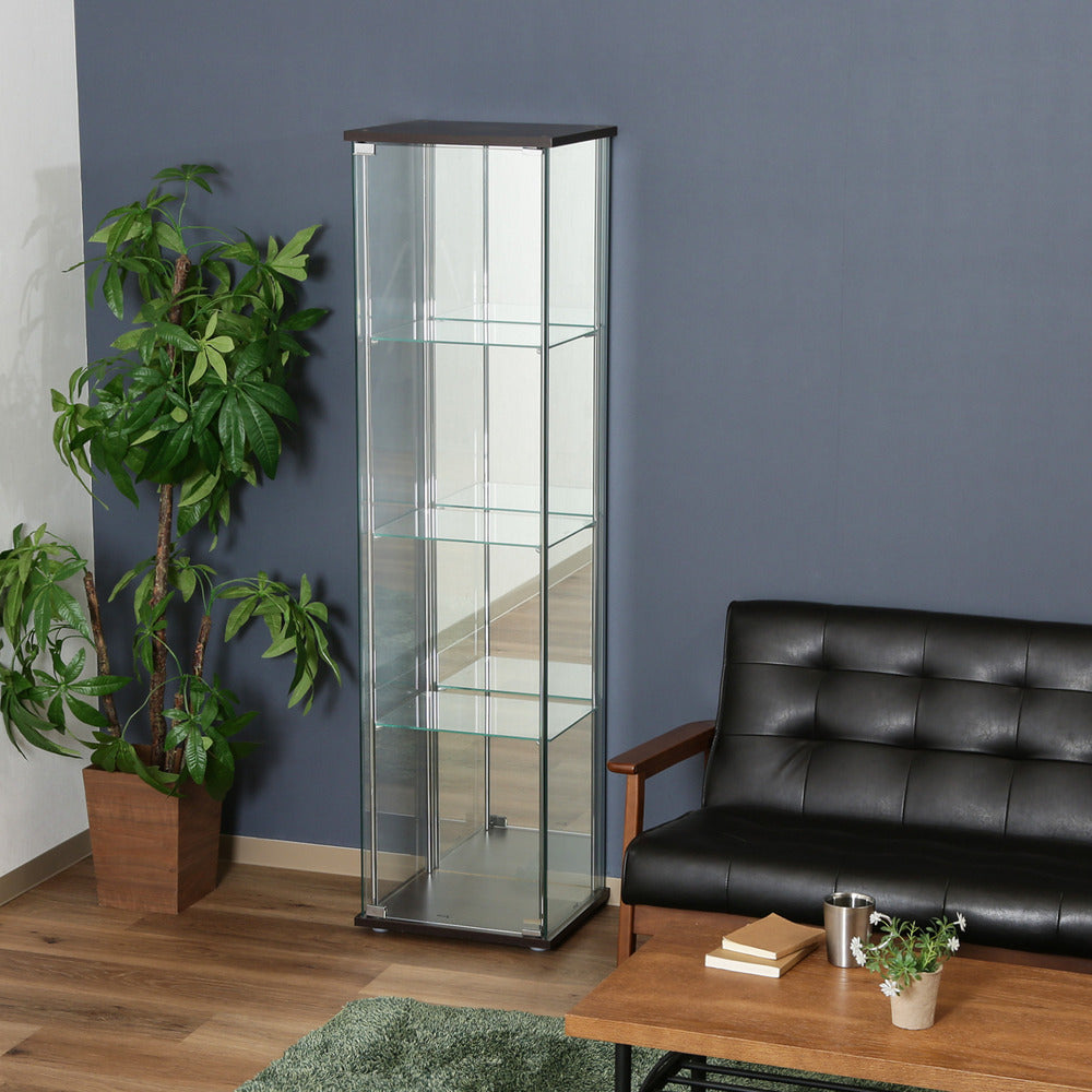 ガラスコレクションケース4段 フィギュア ディスプレイラック 強化