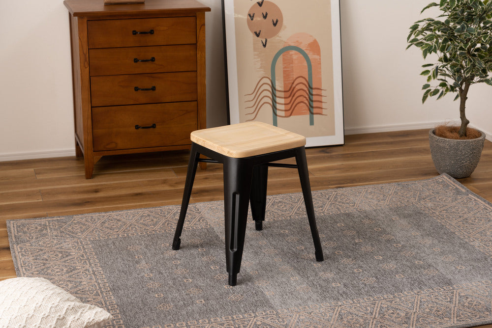 スツール スタッキング 天然木 スチール ダイニングチェア