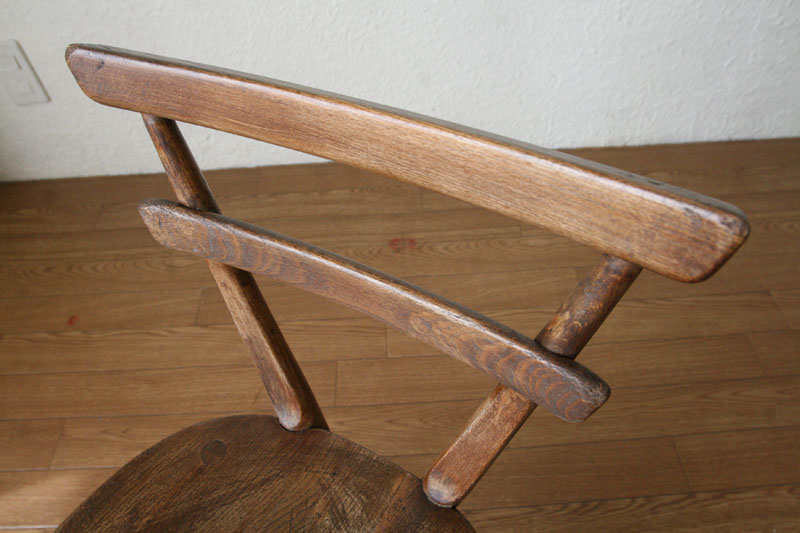 アーコールErcolスクールチェア イエロードット｜アンティーク家具