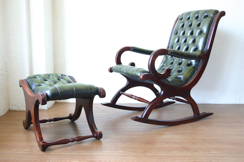 チェスターフィールド ロッキングチェア｜アンティーク家具・照明の