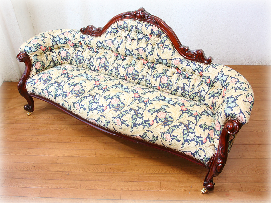 スーパークオリティ ヴィクトリアン マホガニーソファ｜アンティーク