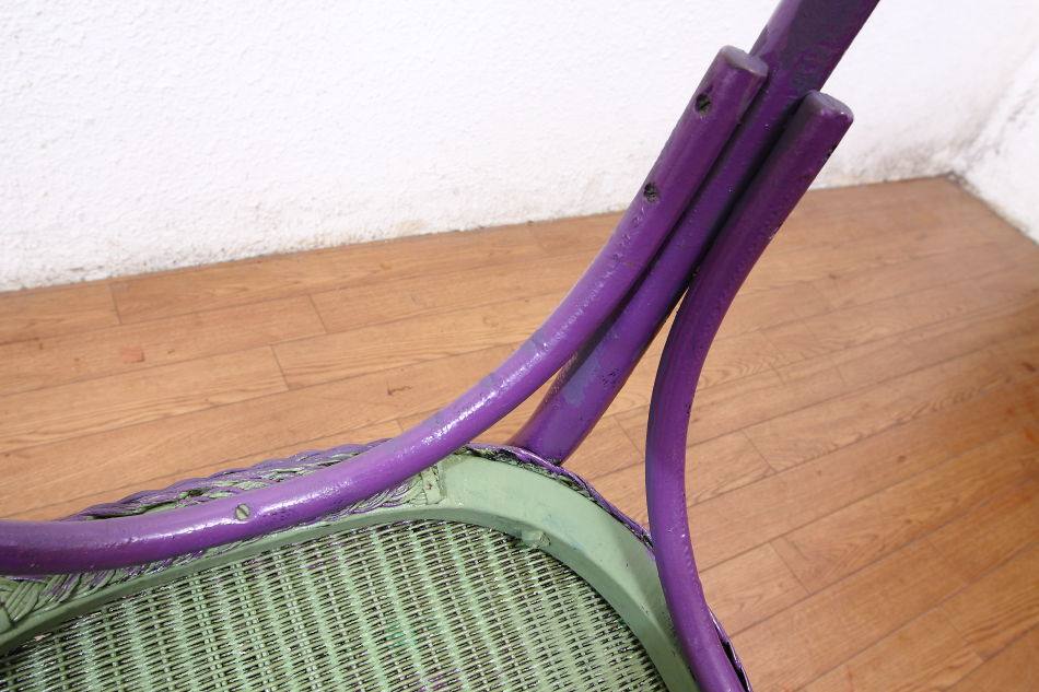 W.Lusty & Sons ロイドルームLloyd Loom アームチェア/パープル