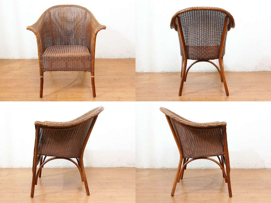 W.Lusty & Sons ロイドルームLloyd Loom アームチェア/ブラウン