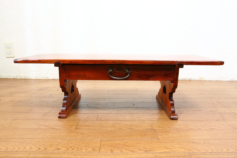 和骨董WA-COTTOO Jスタイル 文机FUZUKUE 欅(ケヤキ) 寺子屋デスク