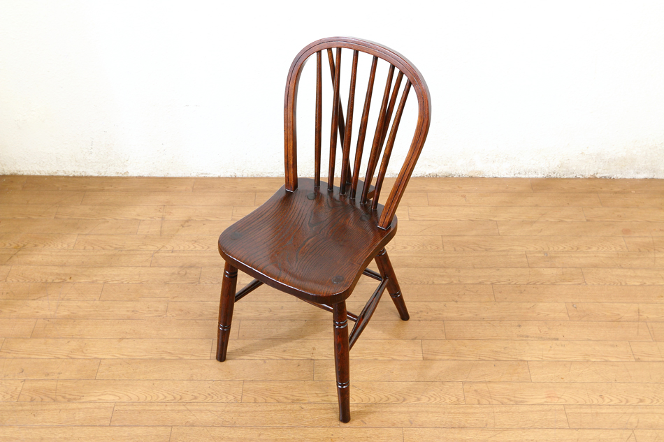 オールドエルム スポークバック ウィンザーチェア｜アンティーク家具