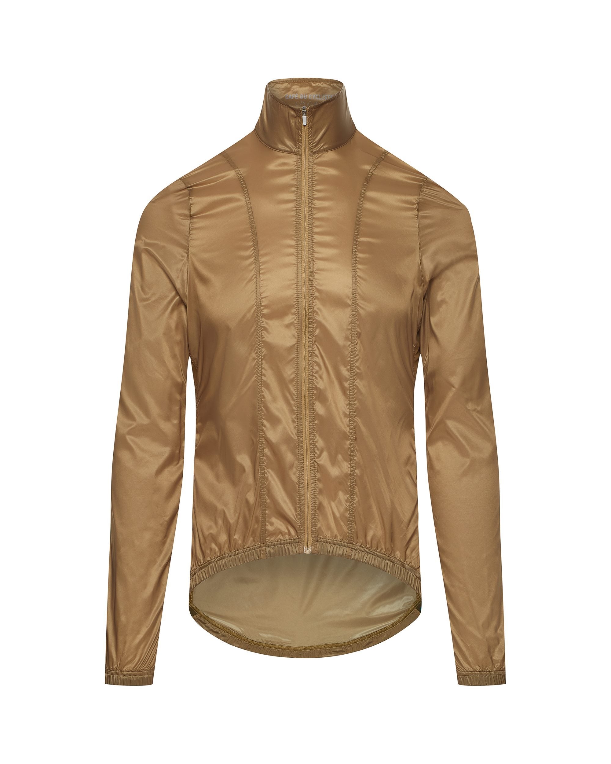 Café Du Cycliste Petra Superlight Cycling Jacket in Dark Gold for