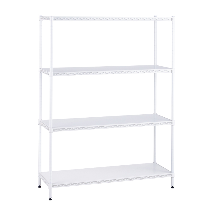 ベーシックシリーズ フラットシェルフ W1200×D450mm×H1600 ホワイト 4