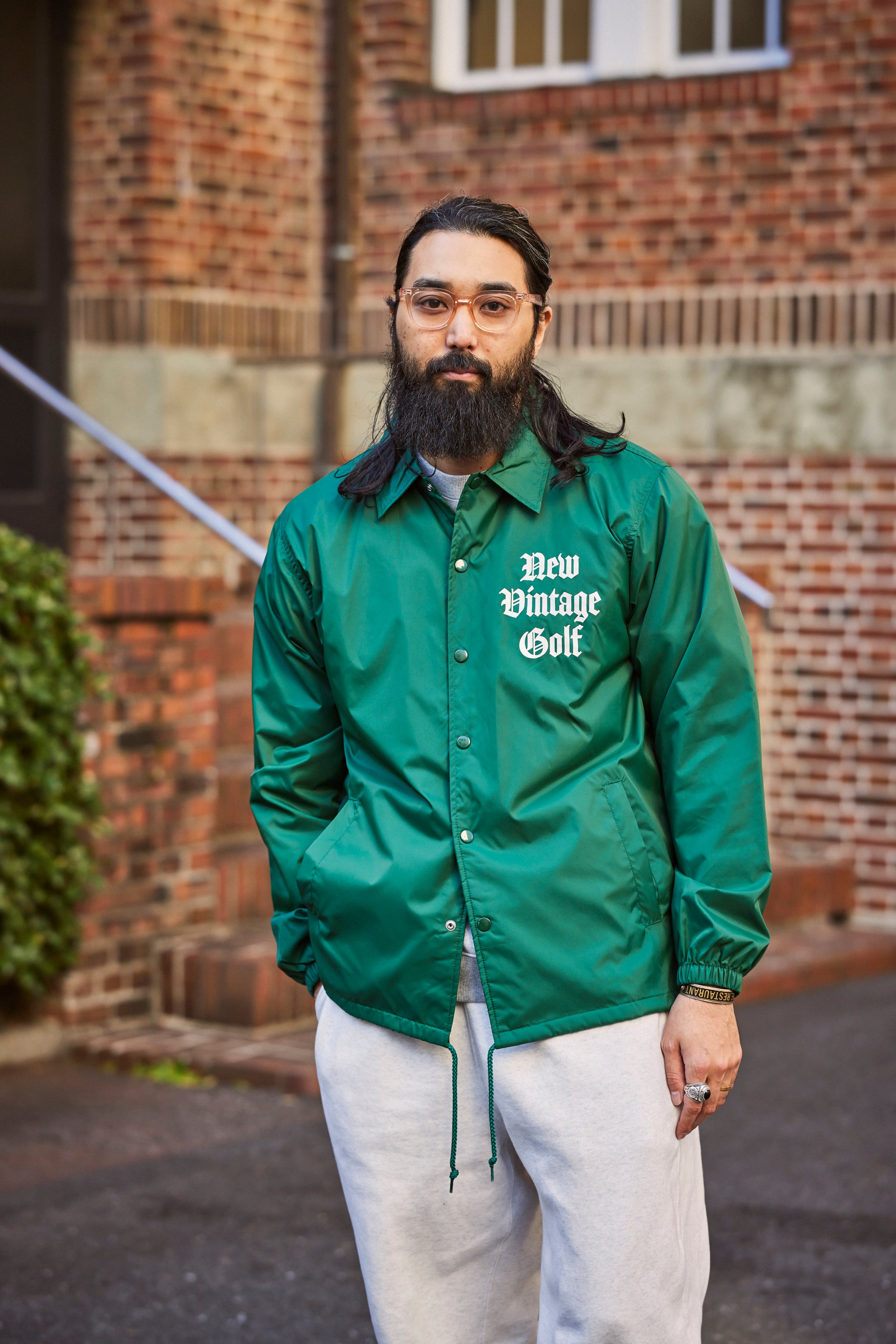 NEW VINTAGE GOLF］バックプリントコーチジャケット – FUNQTEN