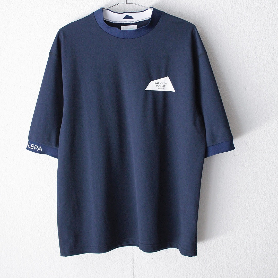 サルベージパブリックコレパ］マラマ リサイクルピケ モックネック半袖
