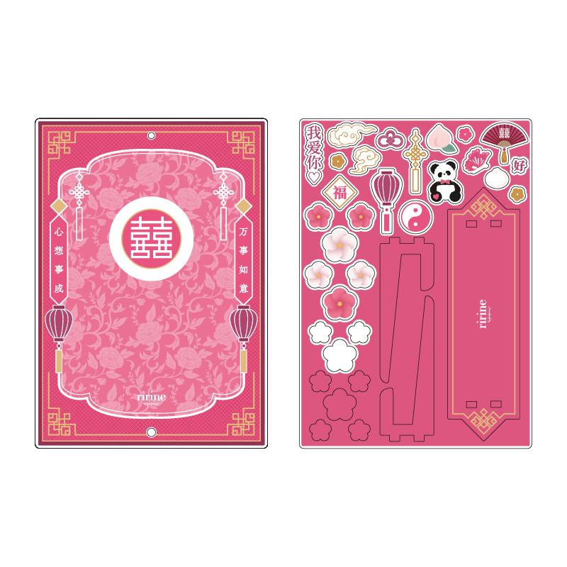 オリエンタルアクリルフレーム 中華 桃| FUKUYA ONLINE フクヤオンライン