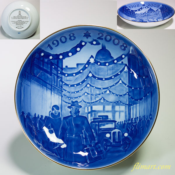 ロイヤルコペンハーゲンイヤープレート2004年センテニアル1908-2008