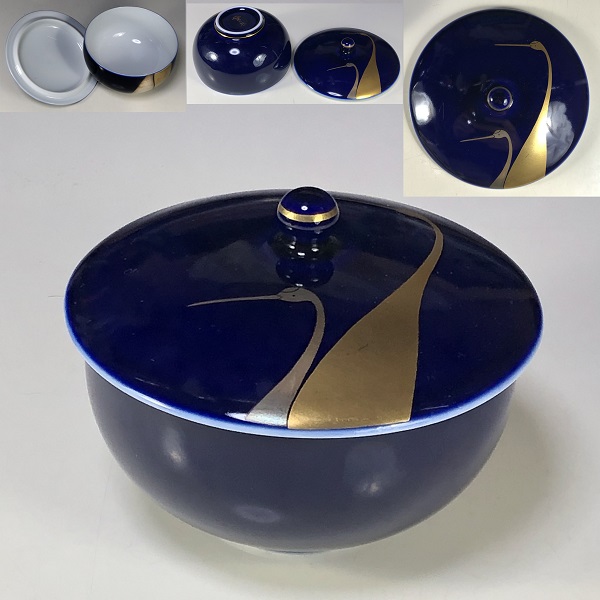 深川製磁鶴蓋付湯呑 | 和食器リサイクル通販専門店フリマート