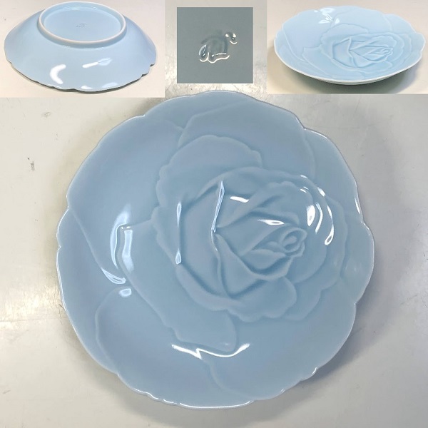 香蘭社青白磁薔薇銘々皿 | 和食器リサイクル通販専門店フリマート