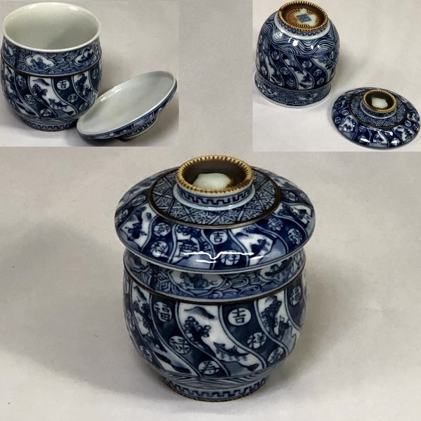 龍峰窯三洋陶器祥瑞蒸茶碗 | 和食器リサイクル通販専門店フリマート