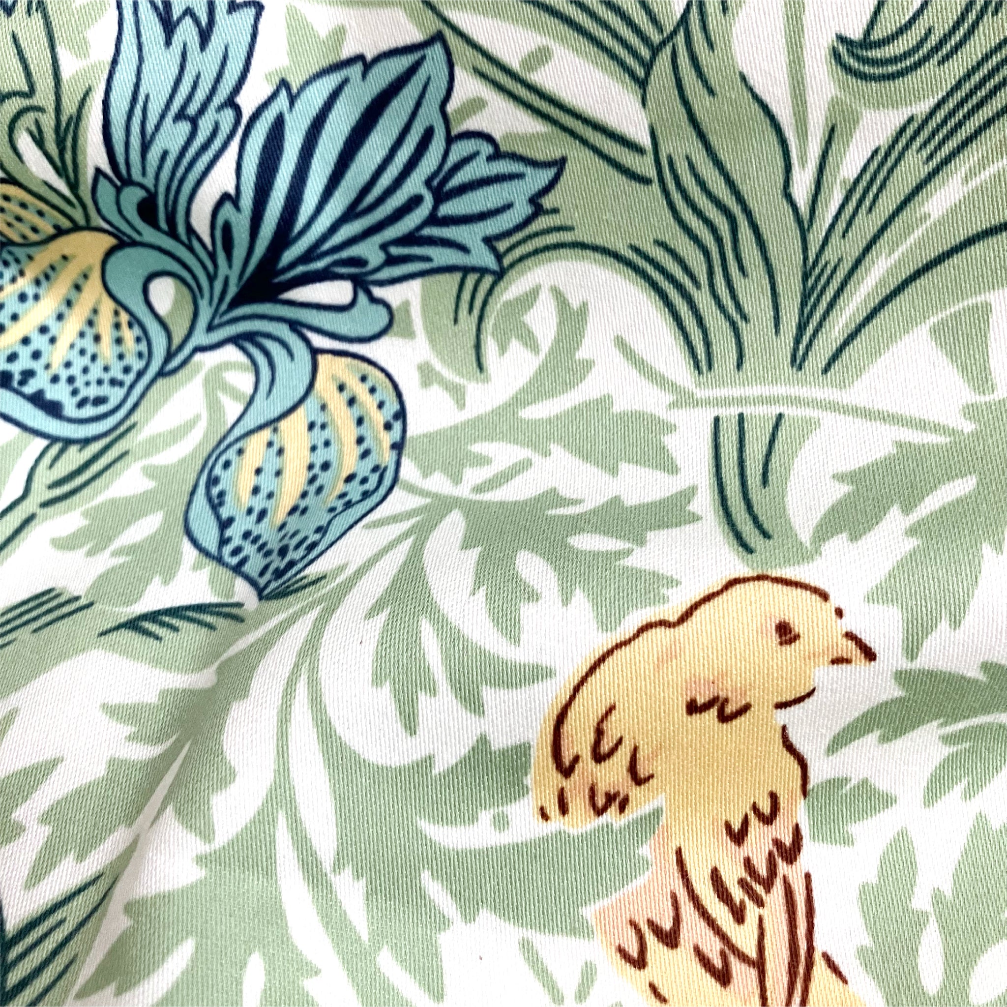 V&A ウィリアム・モリス 掛け布団カバー 綿100% アイリス柄 シングル