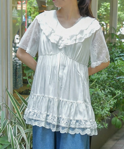 ボリュームフリルチュニック | axes femme online shop