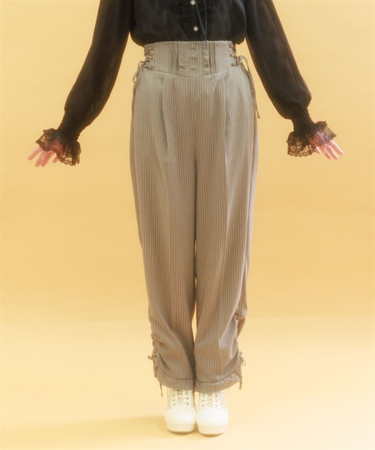 ハイウエストストライプパンツ | 大人衣料 | axes femme online shop
