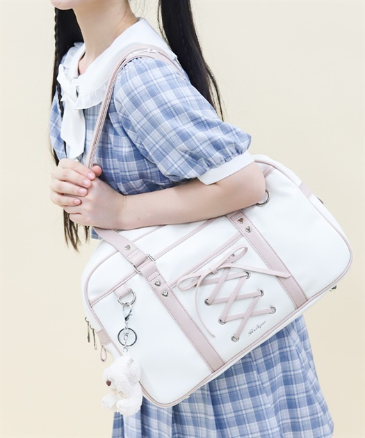 レースアップボストンバッグ | axes femme online shop