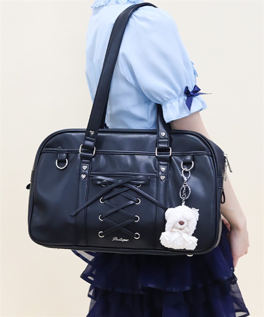 レースアップボストンバッグ | axes femme online shop