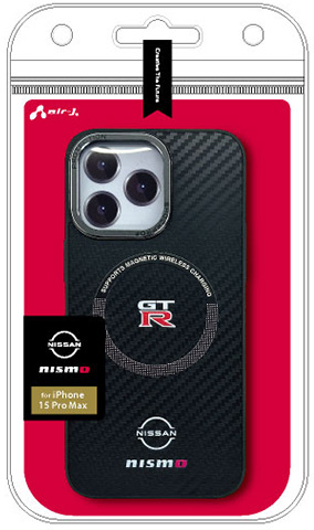 GT-R nismo iPhone17用 MagSafeアクセサリー対応 スリムカーボン 背面