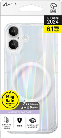 iPhone16用 MagSafe充電対応 オーロラクリアケース | 株式会社エアー