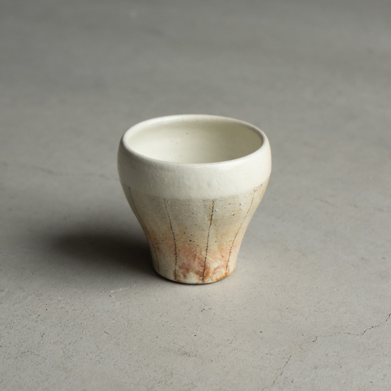 フリーカップ 大 たて鉄線｜古谷製陶所（信楽焼 陶器）【古23