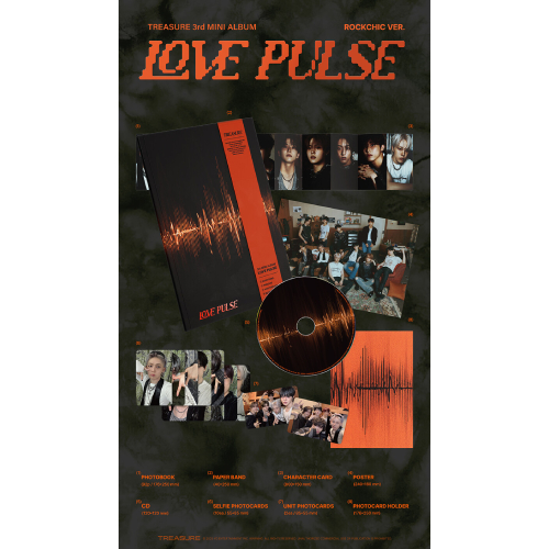 TREASURE - LOVE PULSE [3rd Mini Album/ROCKCHIC VER.] | 韓国