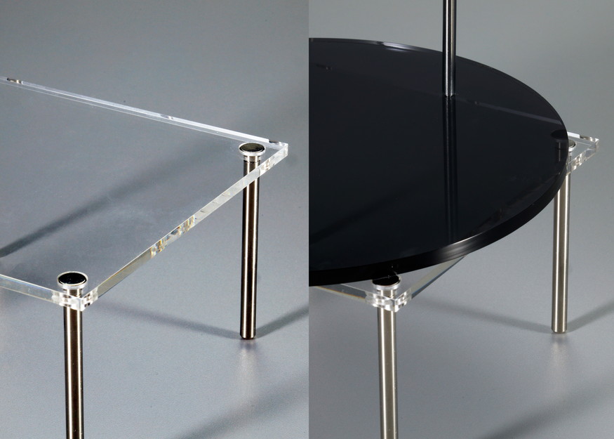 限定品】組立式アクリルテーブル【長方形／高さ8cm】