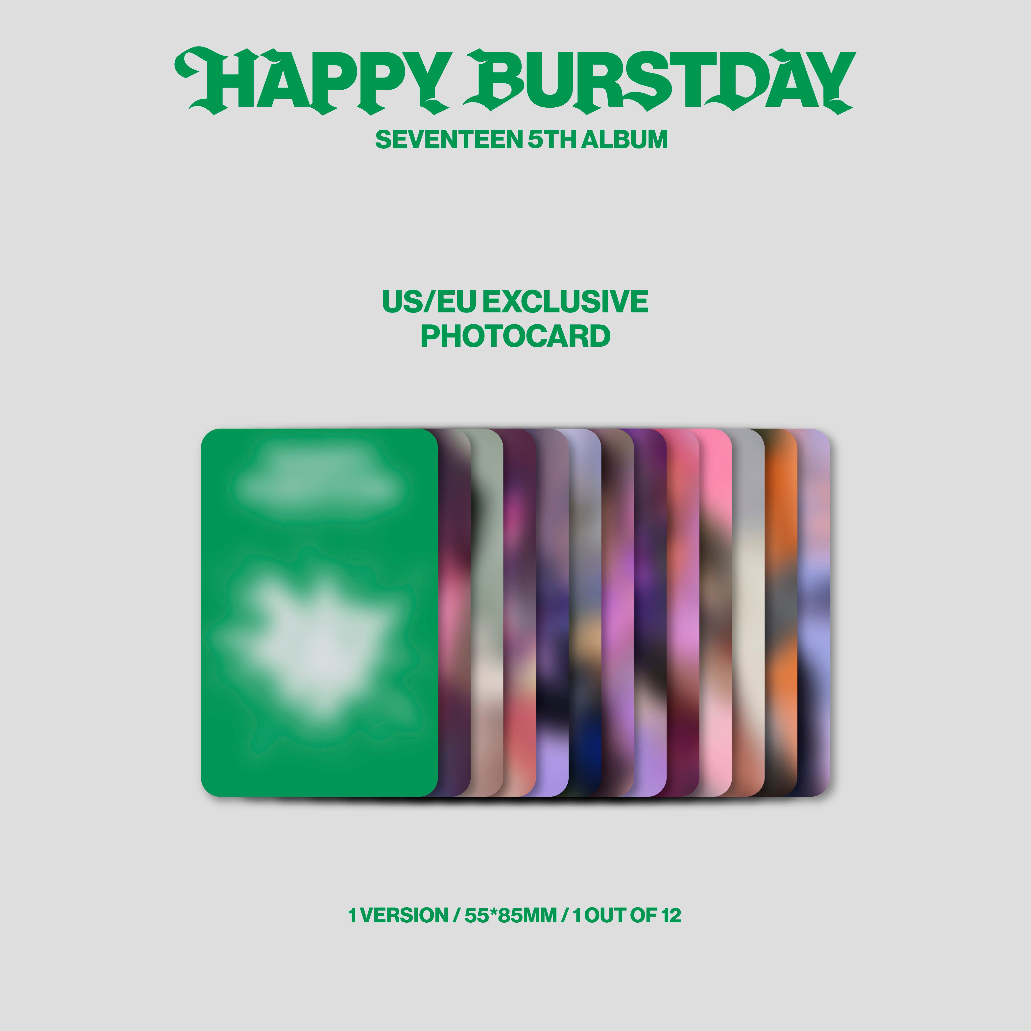 SEVENTEEN - HAPPY BURSTDAY (5TH ALBUM) [US/EU EXCLUSIVE] – Kpop Nara