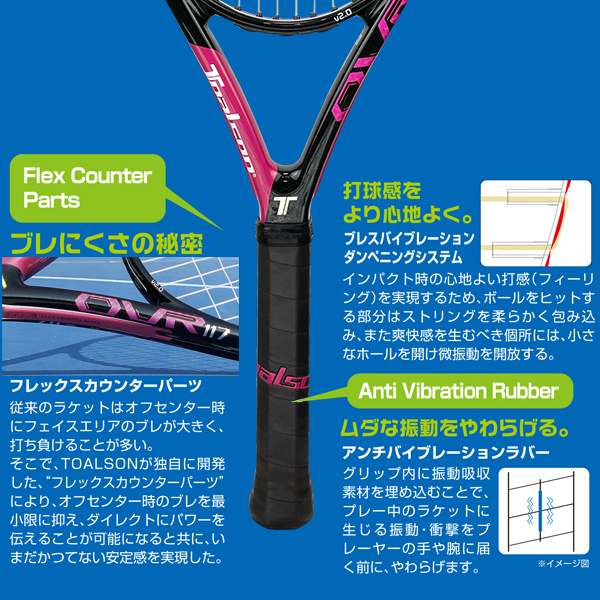 トアルソン ラケット ]OVR 117 VERSION 2.0／オーブイアール 117