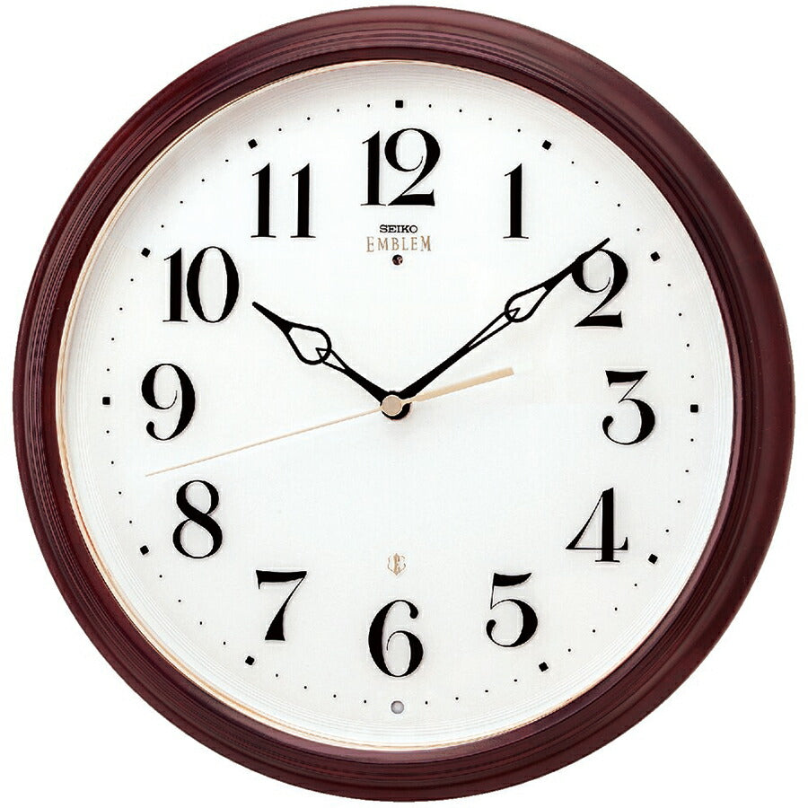 セイコー エムブレム 電波 掛け時計 HS553B クオーツ 電池式 クロック