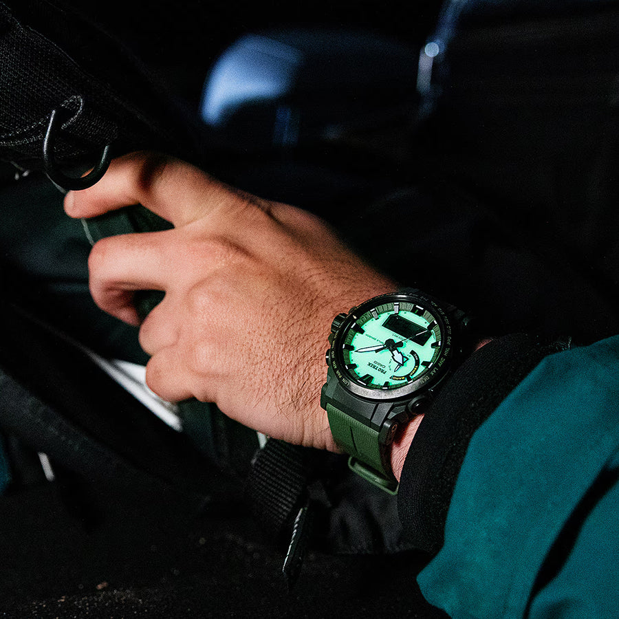 プロトレック クライマーライン PRW-61シリーズ 全面蓄光ダイヤル PRW