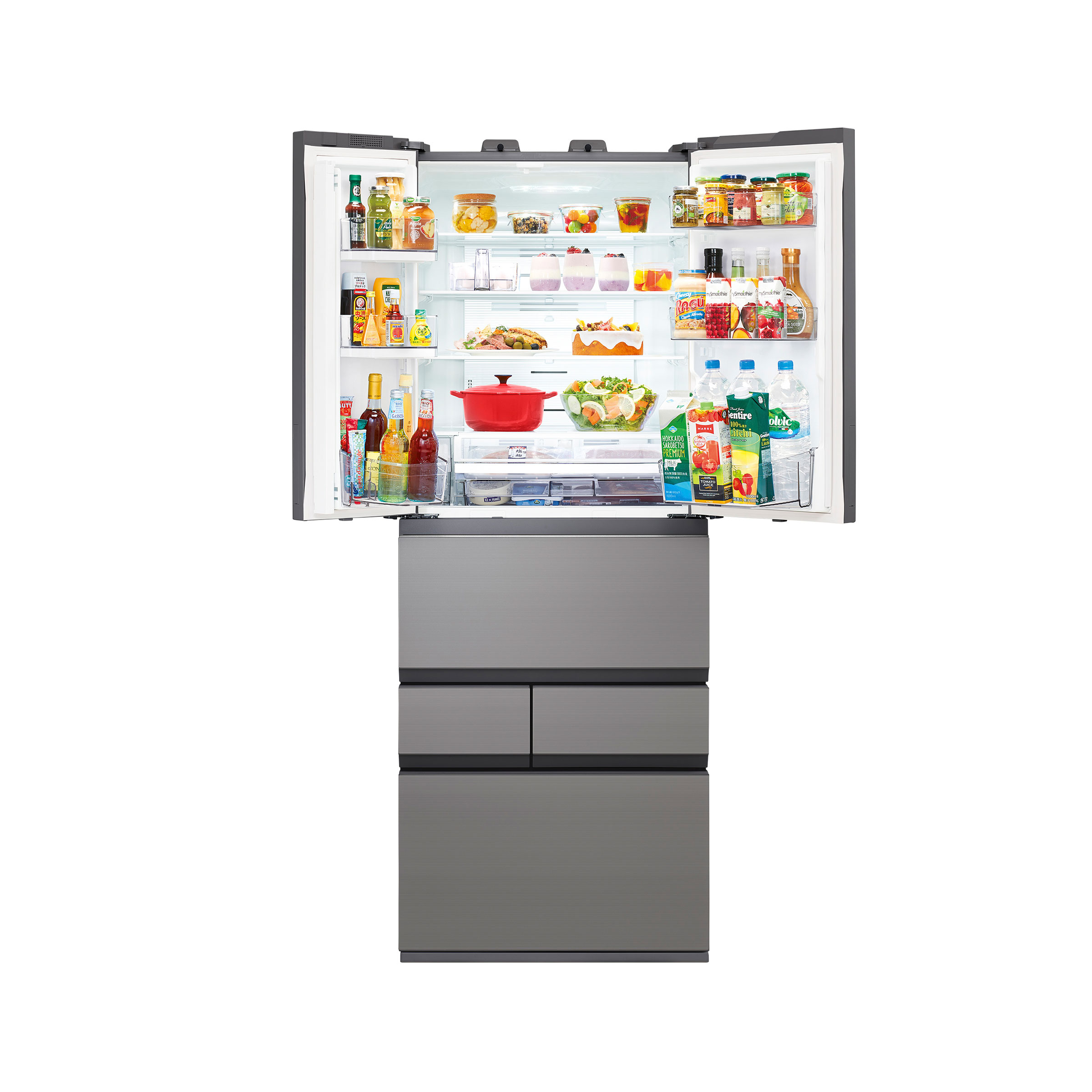 6ドア 冷凍冷蔵庫 VEGETA((ZH)アッシュグレージュ): 家電商品｜東芝