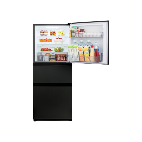 アウトレット品】3ドア 冷凍冷蔵庫 VEGETA(（KZ）マットチャコール