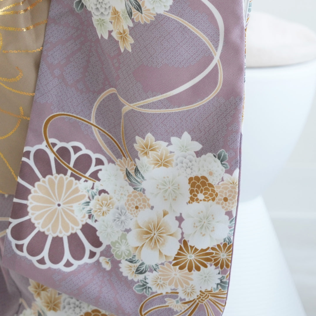 レンタル】七五三 3歳 女の子 ひよこ商店 被布セット 子供 kids 三つ身