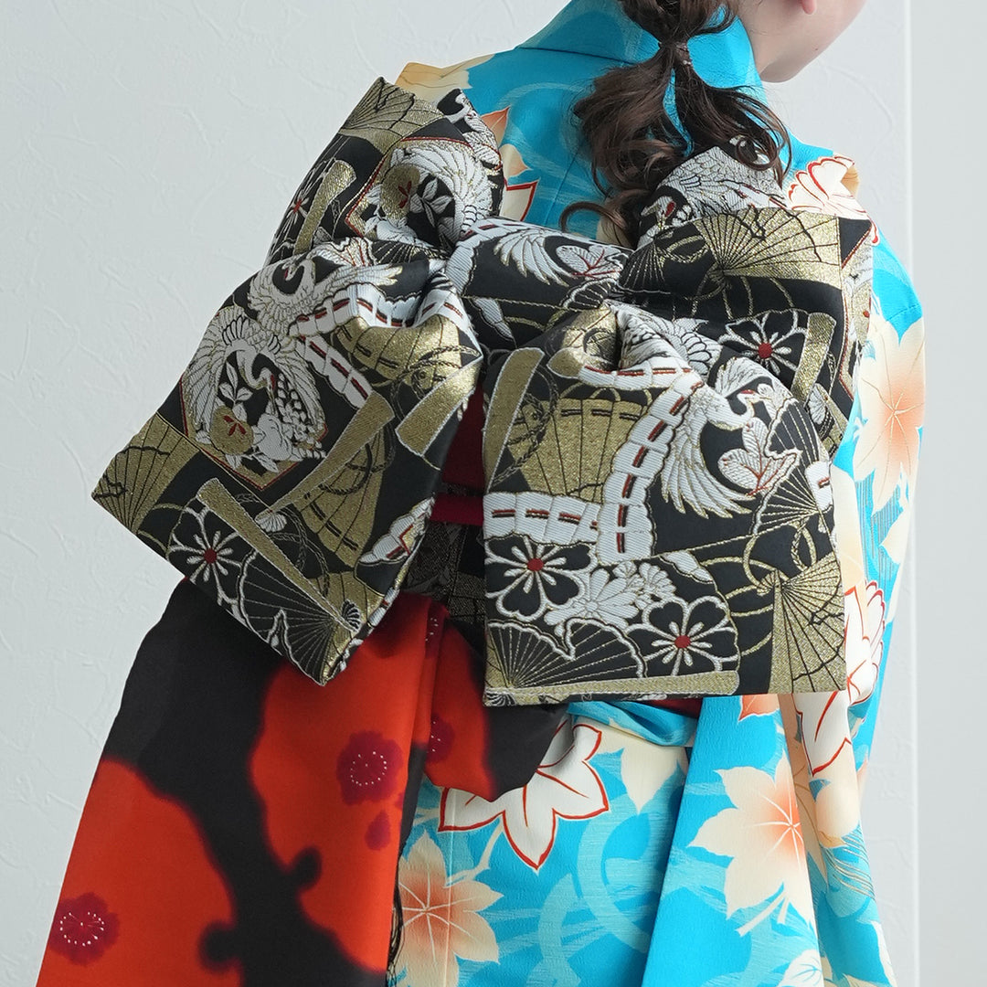 レンタル】七五三着物 7歳女の子 京舞 着物セット 四つ身 絵羽 色づく