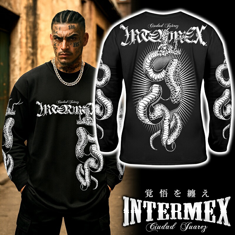 楽天市場】長袖 Tシャツ ロンT 服 サソリ柄 INTERMEX インターメックス