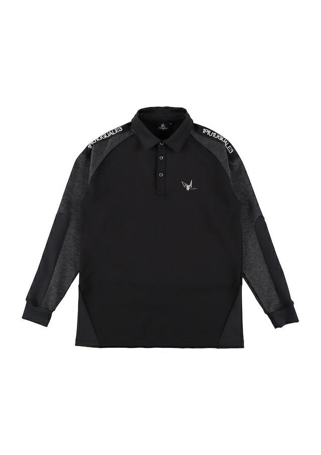 楽天市場】1PIU1UGUALE3 GOLF 長袖ポロシャツ メンズ 秋冬用 黒 白 M L
