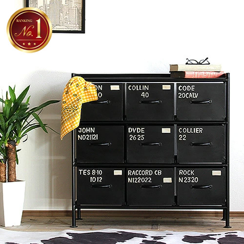 楽天市場】【レビュー特典付き】チェスト アイアン 収納 引き出し