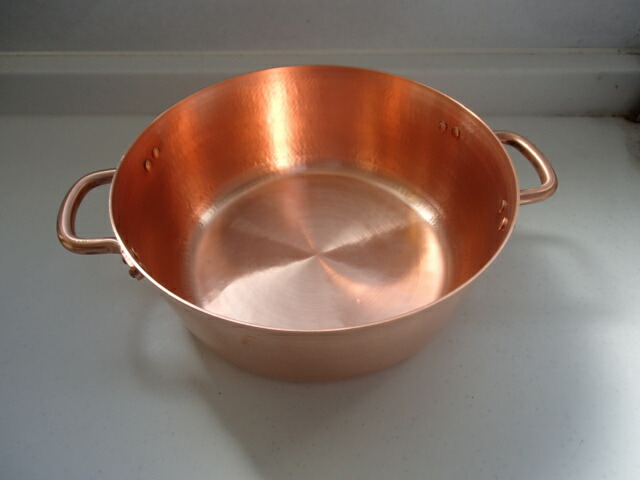楽天市場】純銅 外輪鍋 打ち出し鍋】UE-S27 内寸270mm×深さ105mm