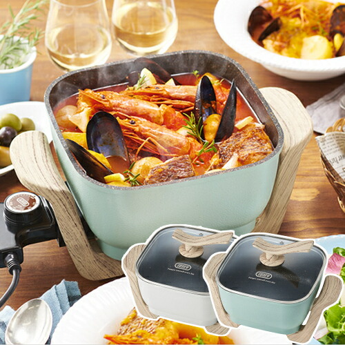 楽天市場】Toffy コンパクトマルチ電気鍋 K-HP3-AW K-HP3-PA ラドンナ