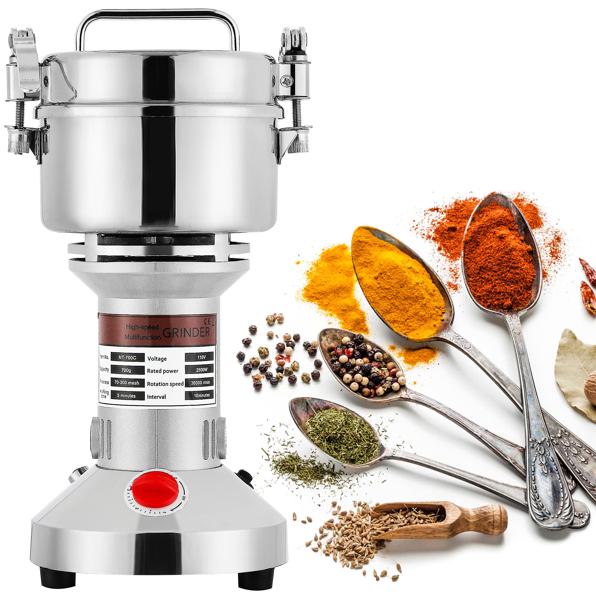 楽天市場】【1年保証】製粉機 家庭用 業務用 電動製粉機 700g粉末ミル