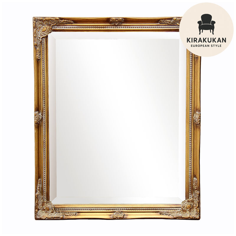 楽天市場】鏡 壁掛けミラー アンティークゴールド レトロ ウォール