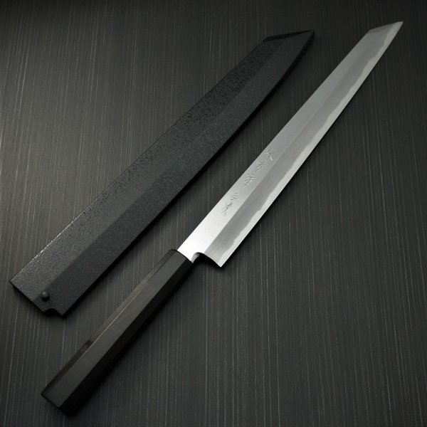 楽天市場】【楽天1位】包丁 柳刃 切付柳刃 300mm 白一鋼 白虎 堺孝行