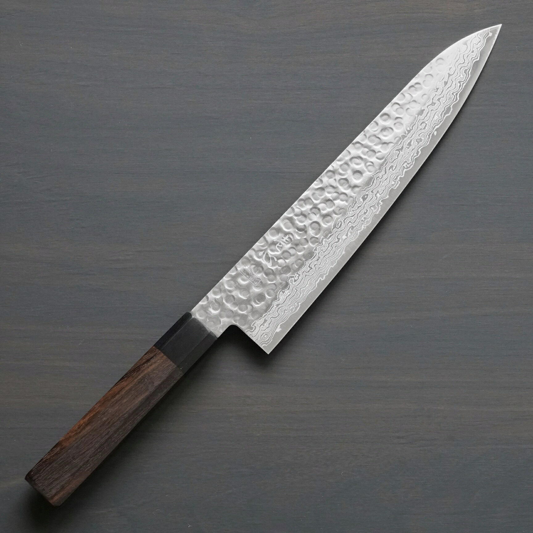 楽天市場】包丁 和牛刀 180mm 45層ダマスカス AUS10 ステンレス 槌目