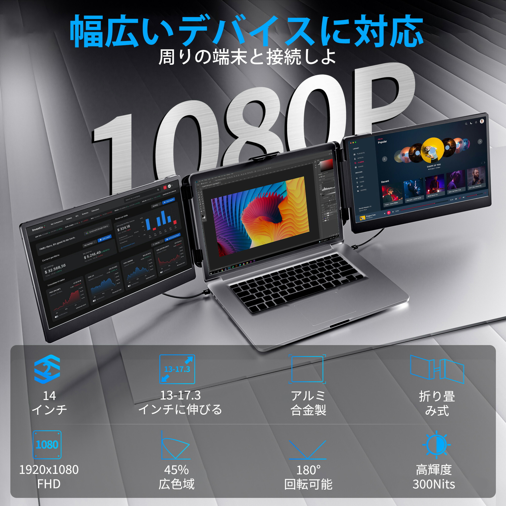 楽天市場】【SSサーチ限定 30％OFF】MIXFUN トリプルモニター モバイル
